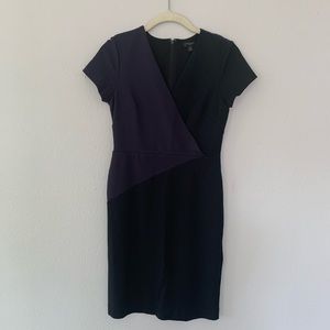 Ann Taylor petite blue and back dress